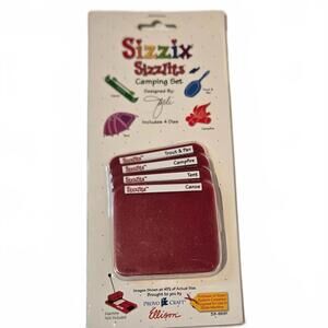 Provocraft Ellison Sizzix Sizzlits Retired Die Cuts / Camping Themed / New